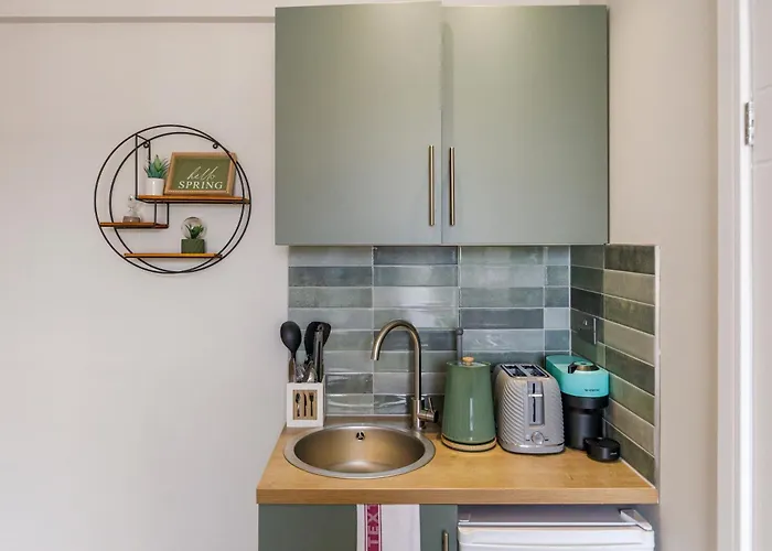 Urban Green Oasis Modern Minimalist Studio